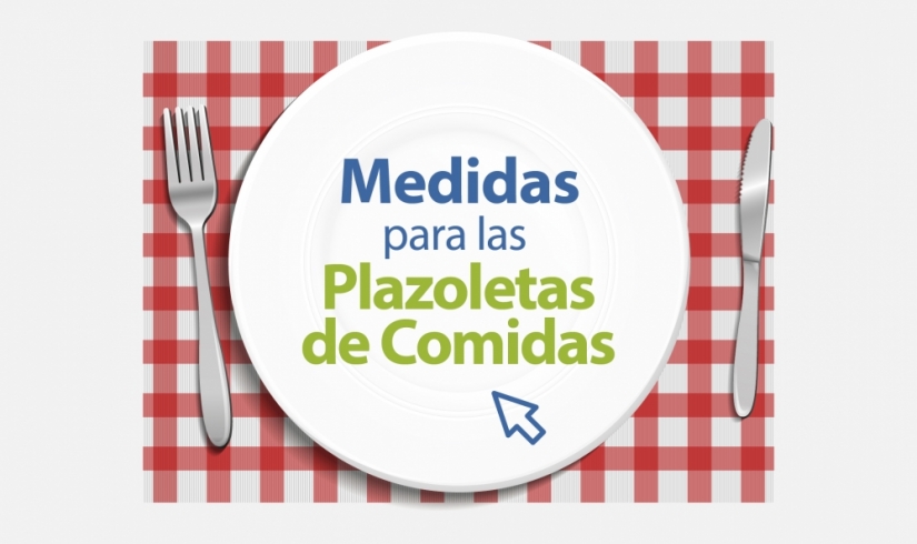 Medidas para usar las plazoletas de comidas