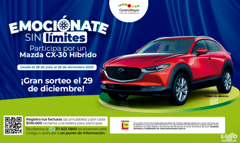 ¡Emociónate sin Límites y Gana un Mazda CX-30 Híbrido en nuestro sorteo!